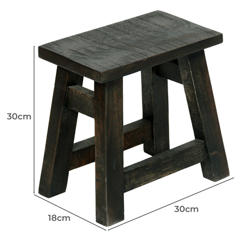 Decimus Solid Wood Accent Stool