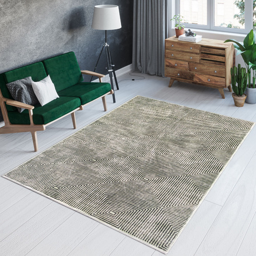 Green Amihan Machine Washable Rug