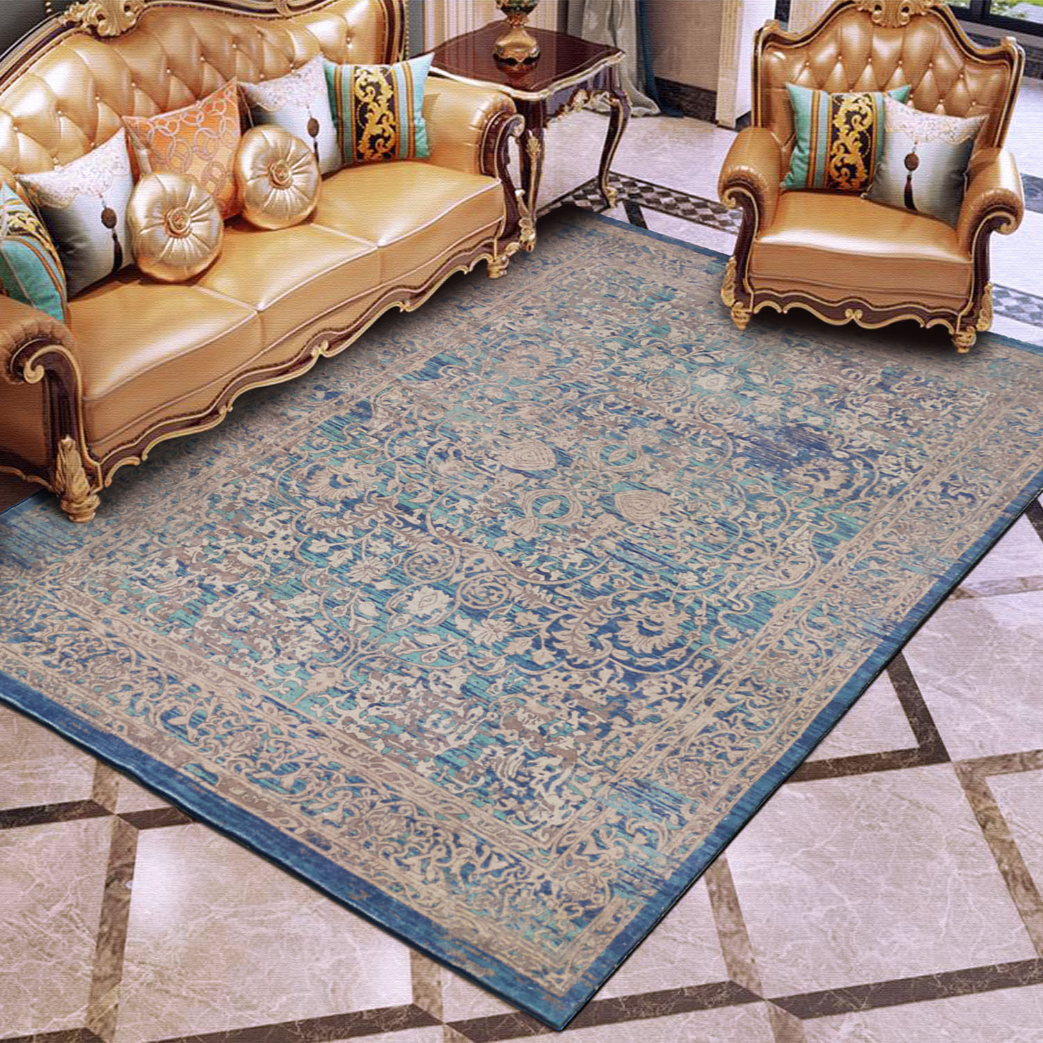 Reyna Power-Loomed Machine Washable Rug