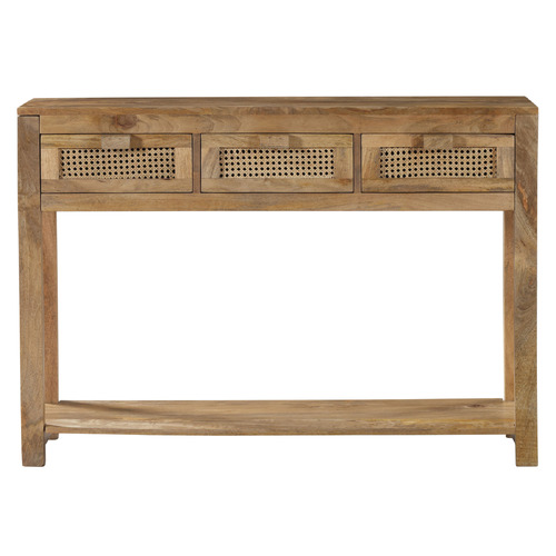 Briar 3 Drawer Mango Wood Console Table