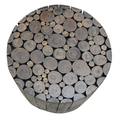 Reginald Eucalyptus Wood Side Table