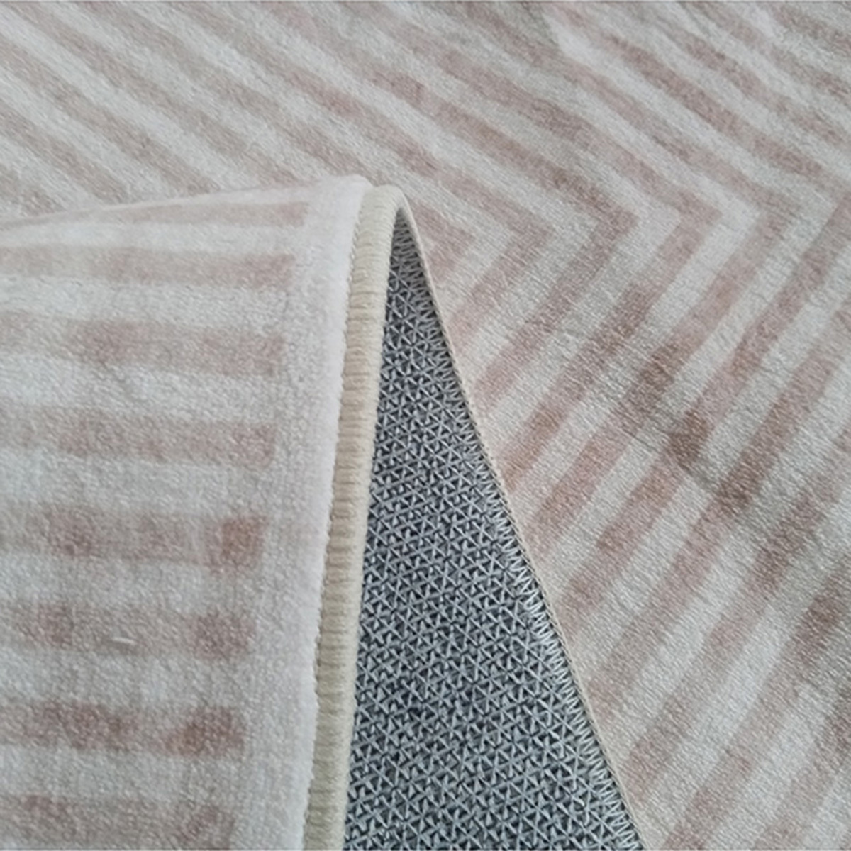 Beige-Amihan-Power-Loomed-Machine-Washable-Rug