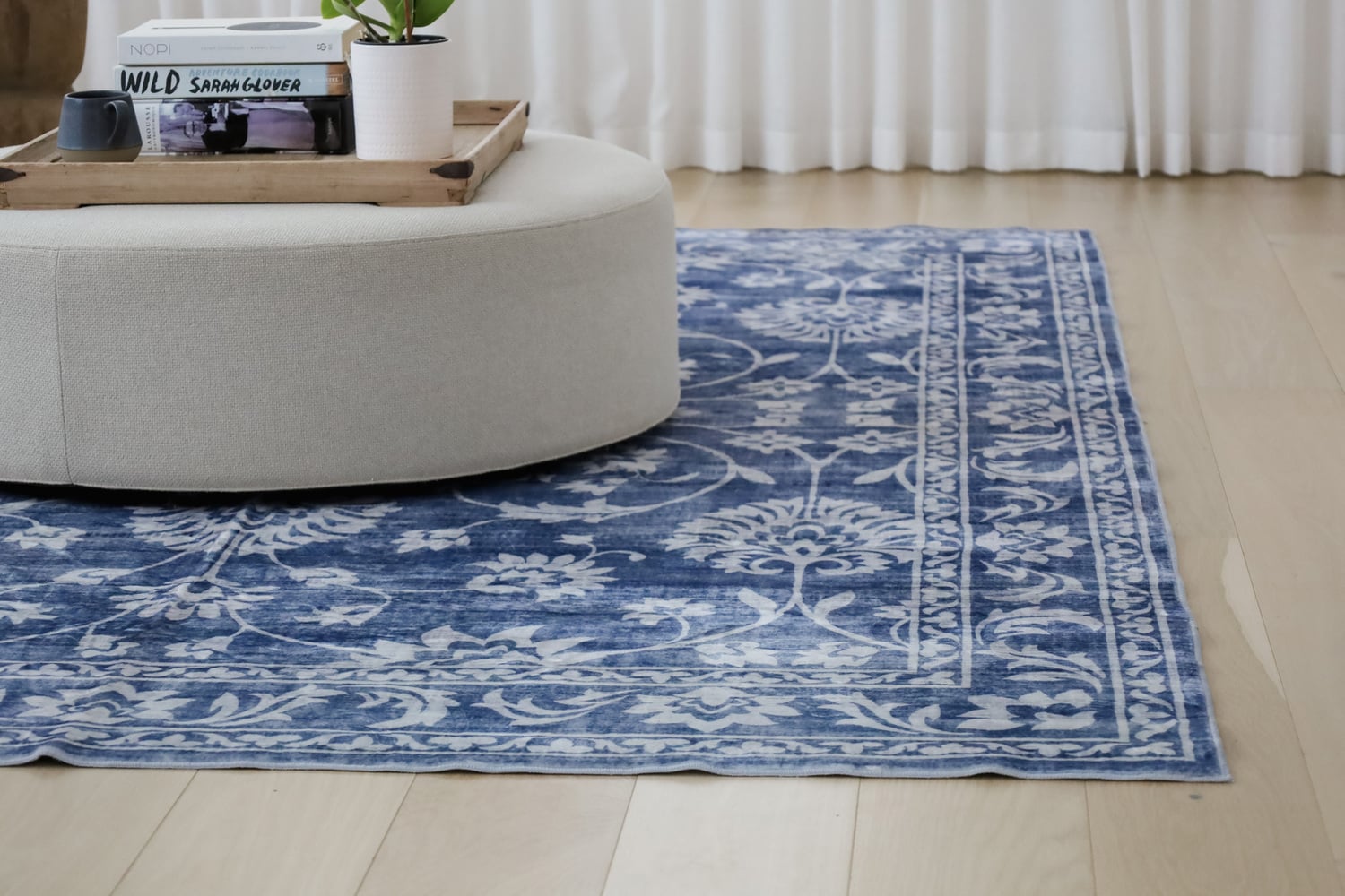 Blue-Megan-Machine-Washable-Rug
