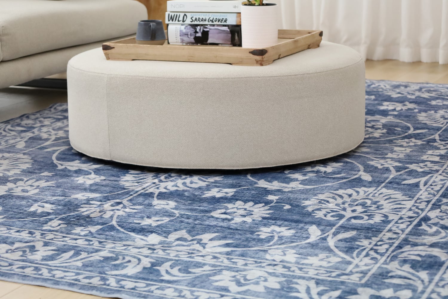 Blue-Megan-Machine-Washable-Rug
