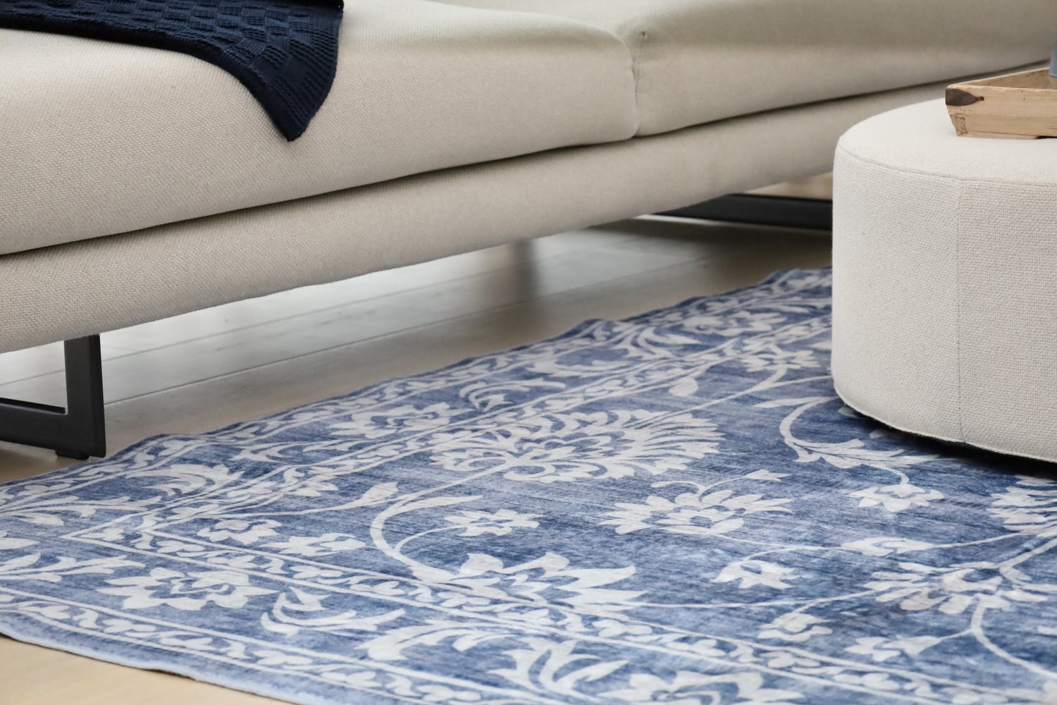 Blue-Megan-Machine-Washable-Rug