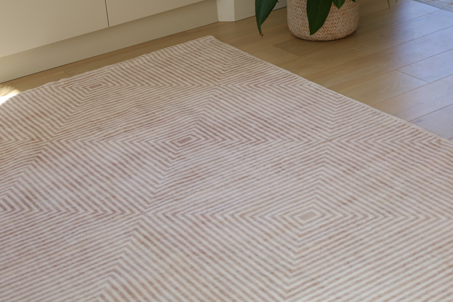 Beige-Amihan-Power-Loomed-Machine-Washable-Rug