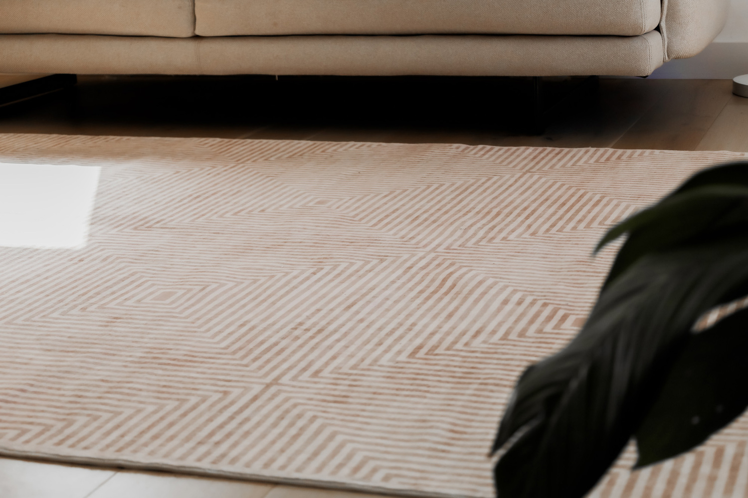Beige-Amihan-Power-Loomed-Machine-Washable-Rug