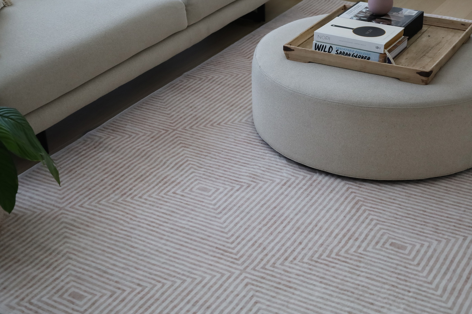 Beige-Amihan-Power-Loomed-Machine-Washable-Rug