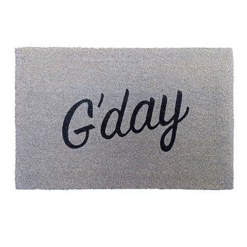 Grey Kamil Coir Doormat