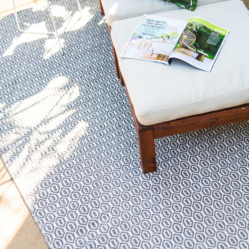 Ash Grey Bekal Indoor Outdoor Rug