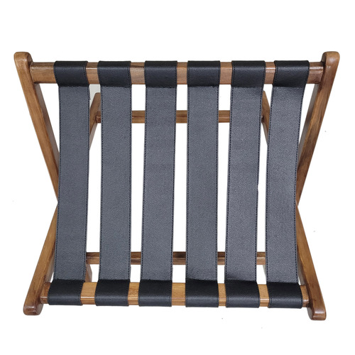 Home & Lifestyle Lewis Acacia Wood Luggage Rack | Temple & Webster