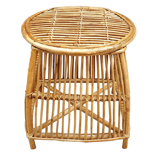 Lowell Cane Side Table