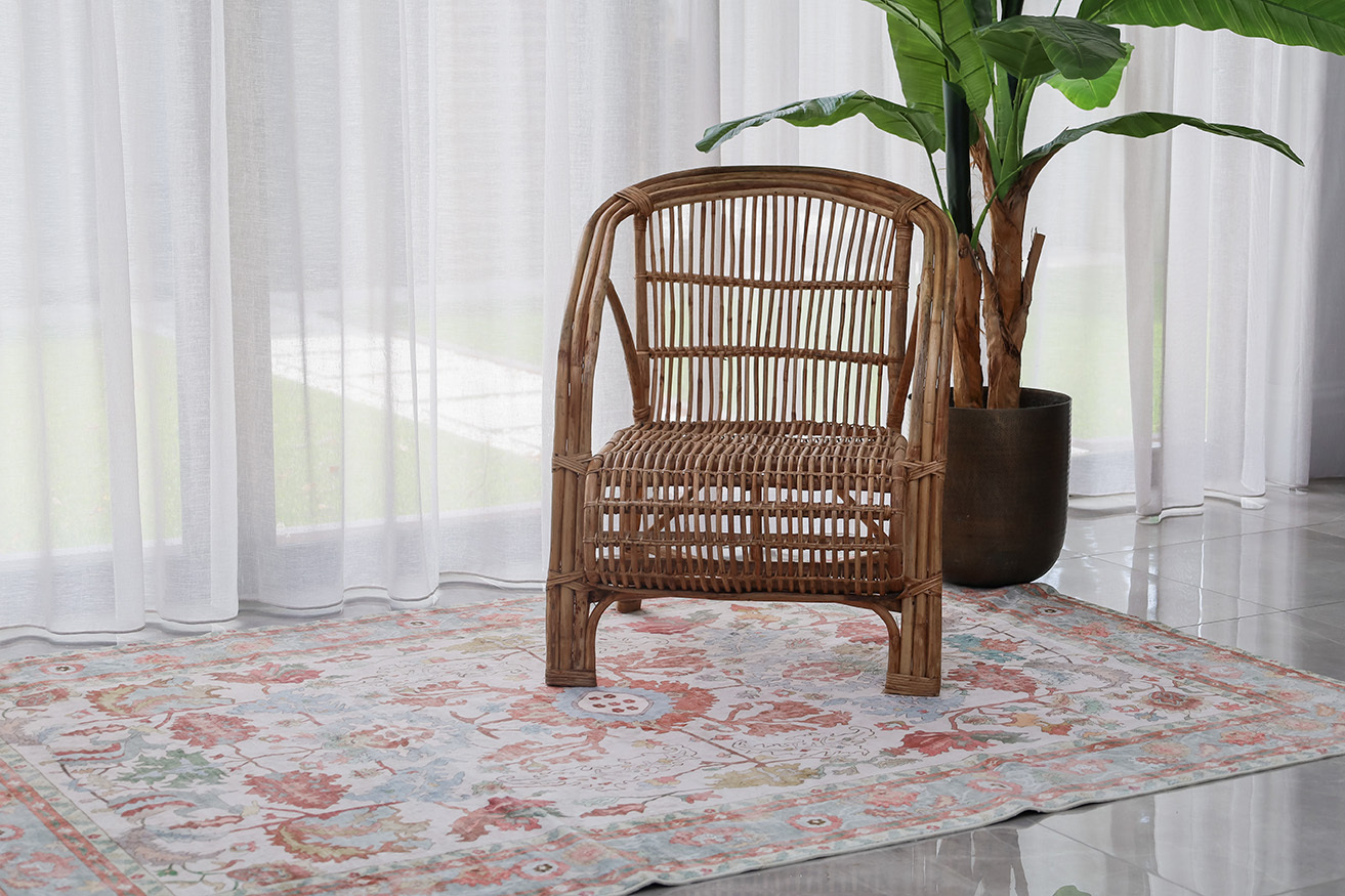 Autumn-Multi-Colour-Dalisay-Floral-Machine-Washable-Rug