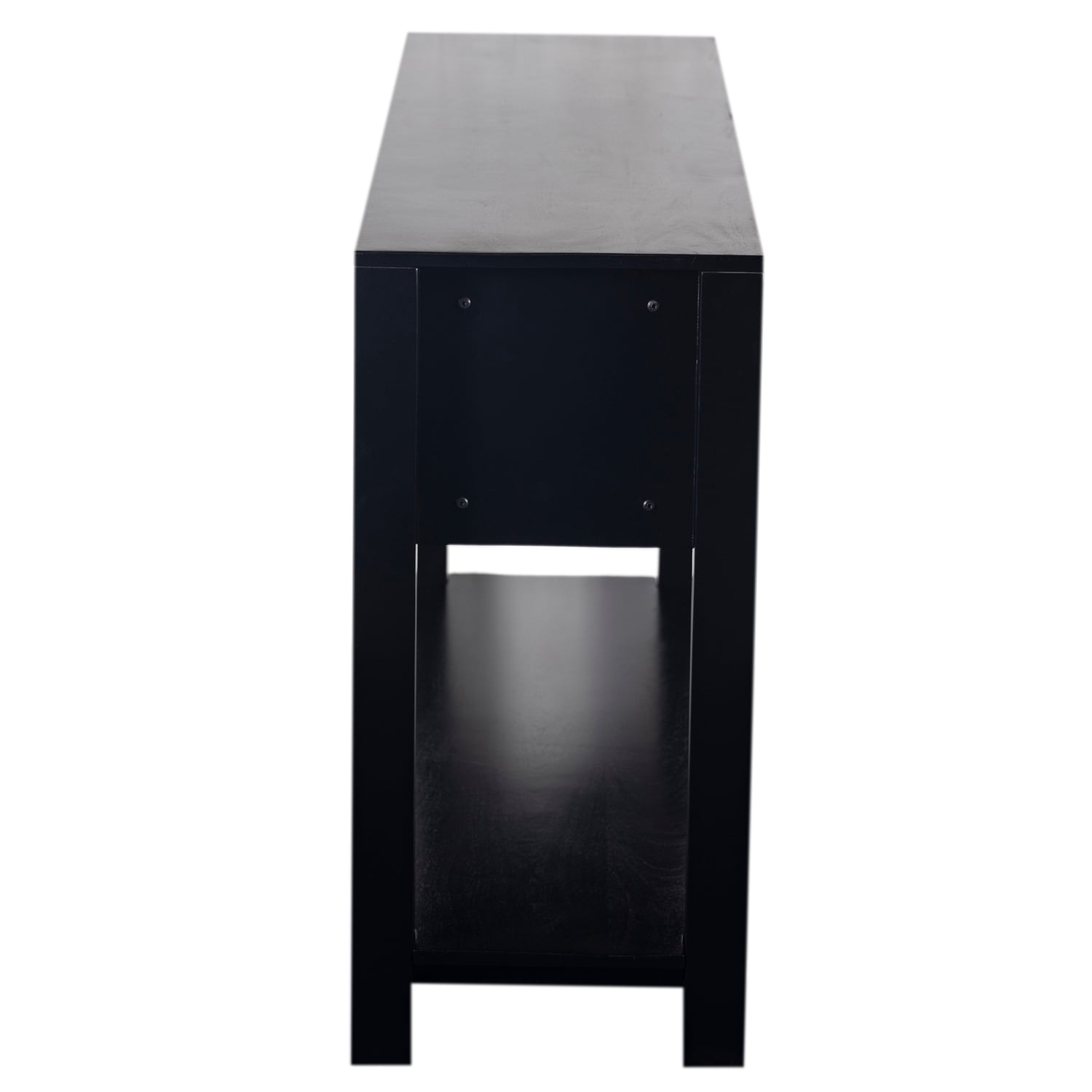 Lucida Mango Wood & Rattan Console Table