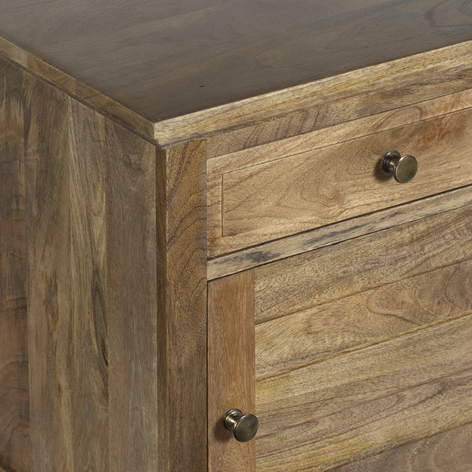 Powell Mango Wood Bedside Table