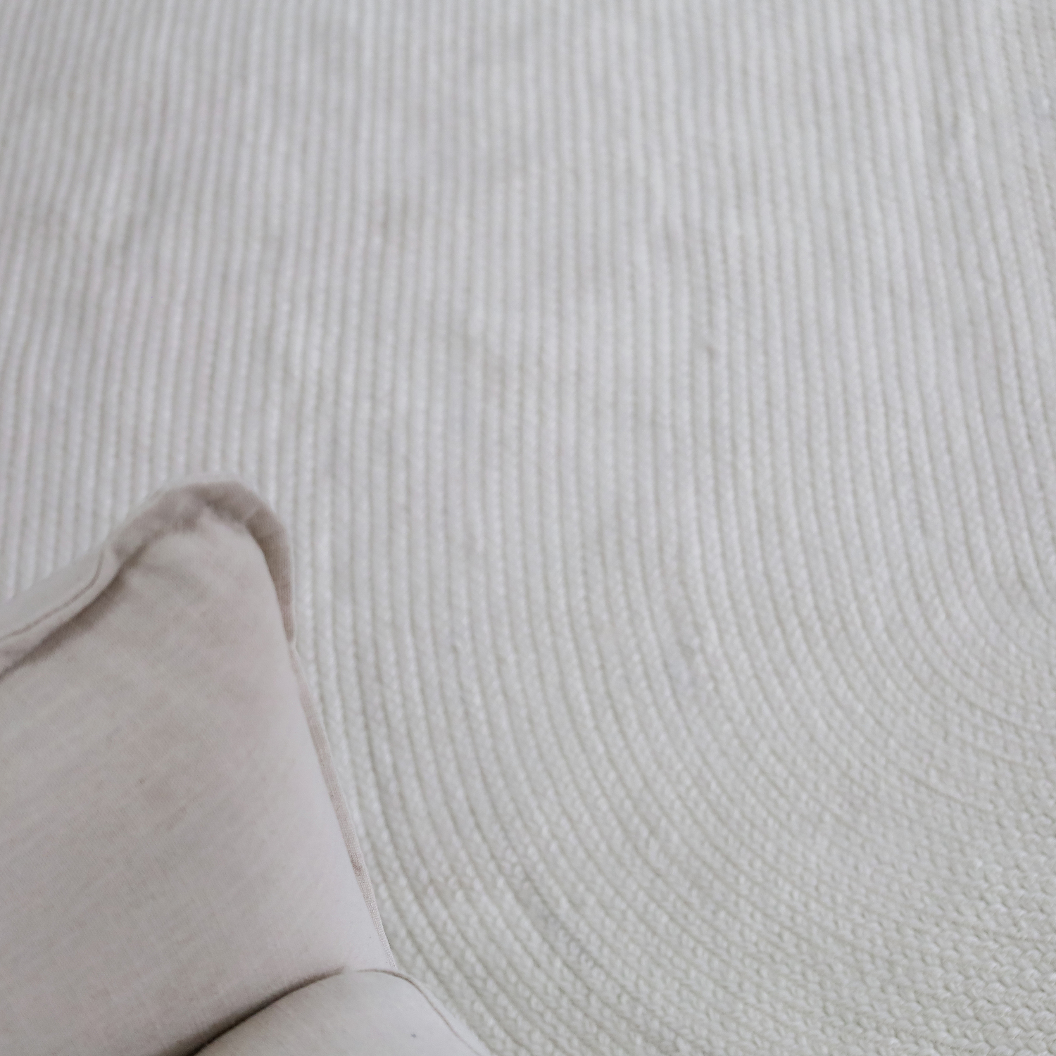 Cream Albany Indoor/Outdoor Oval Rug