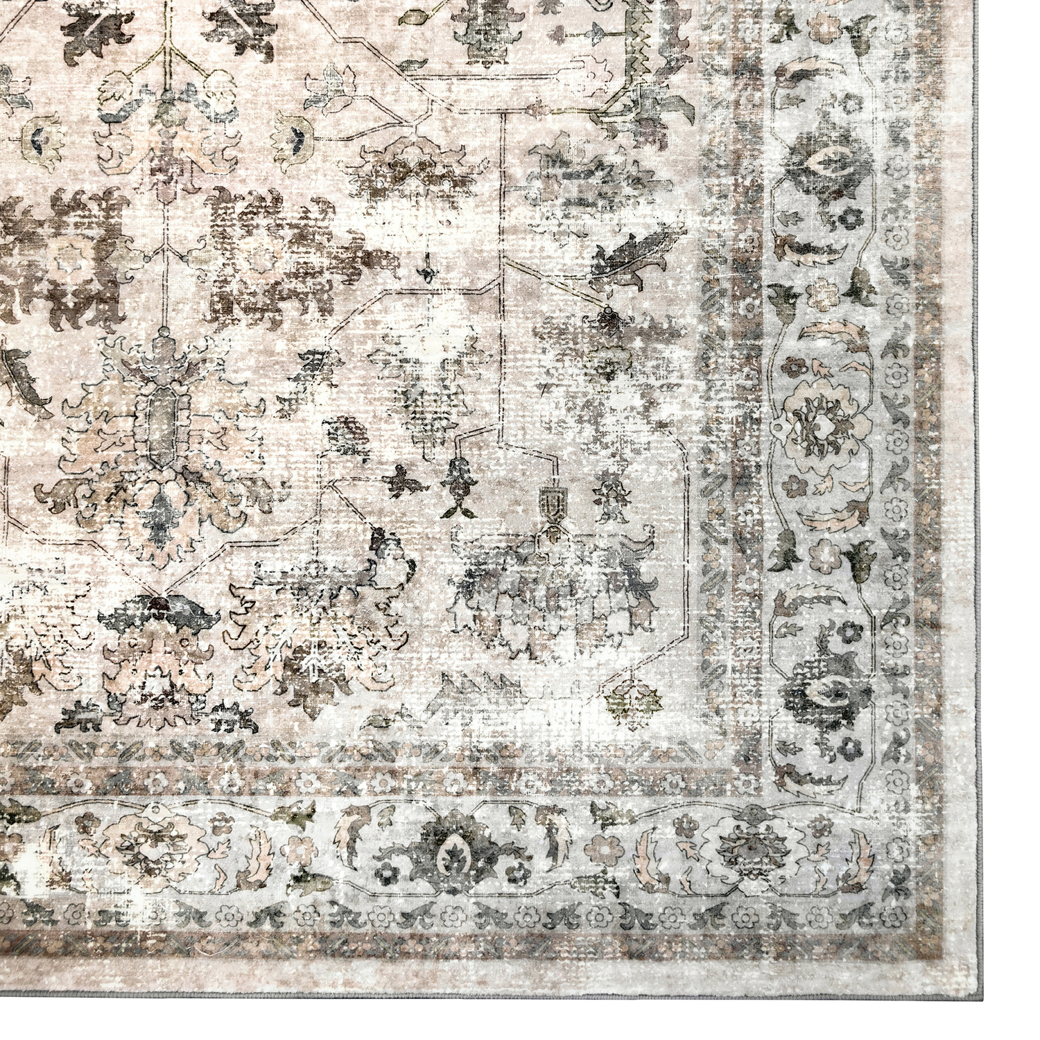 Multicoloured Saskia Machine Washable Rug