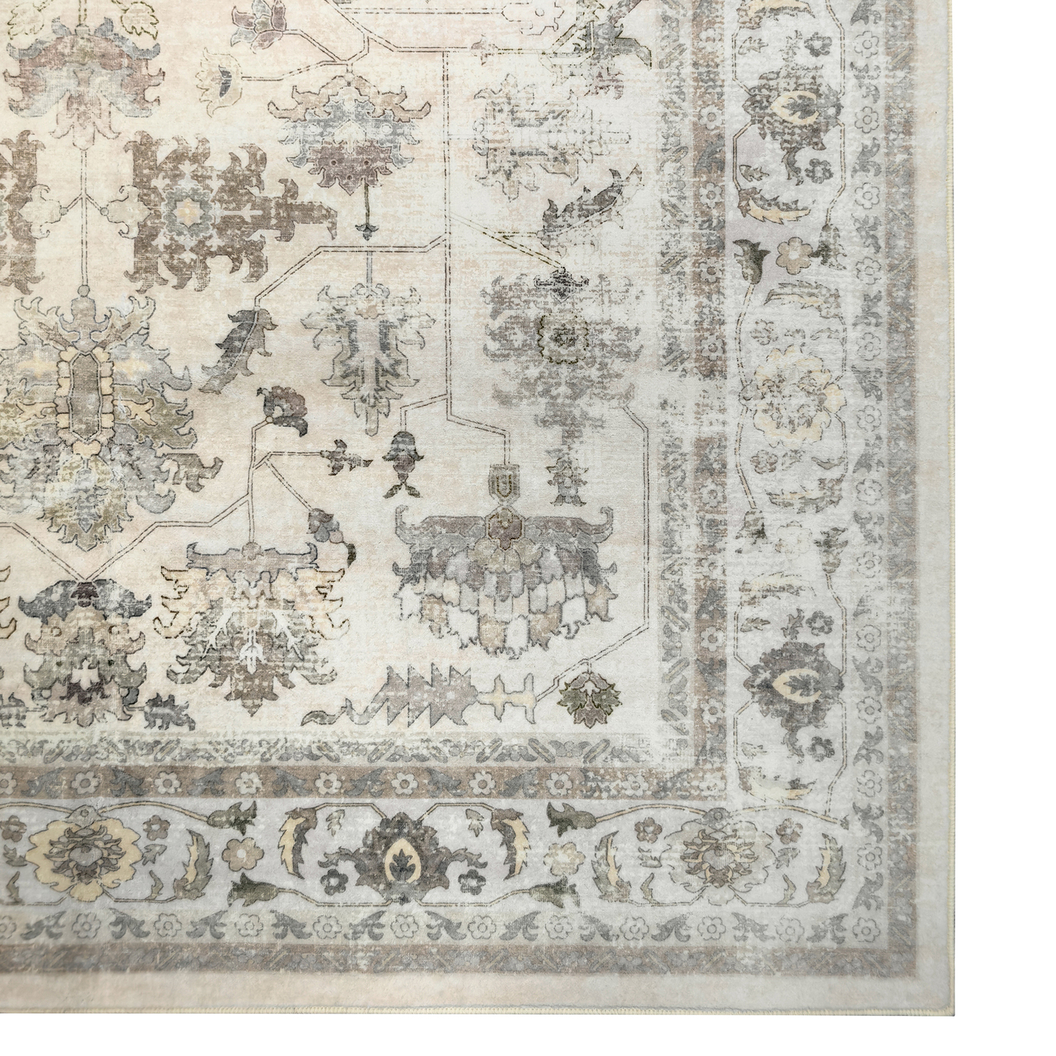 Multicoloured Anisha Machine Washable Rug