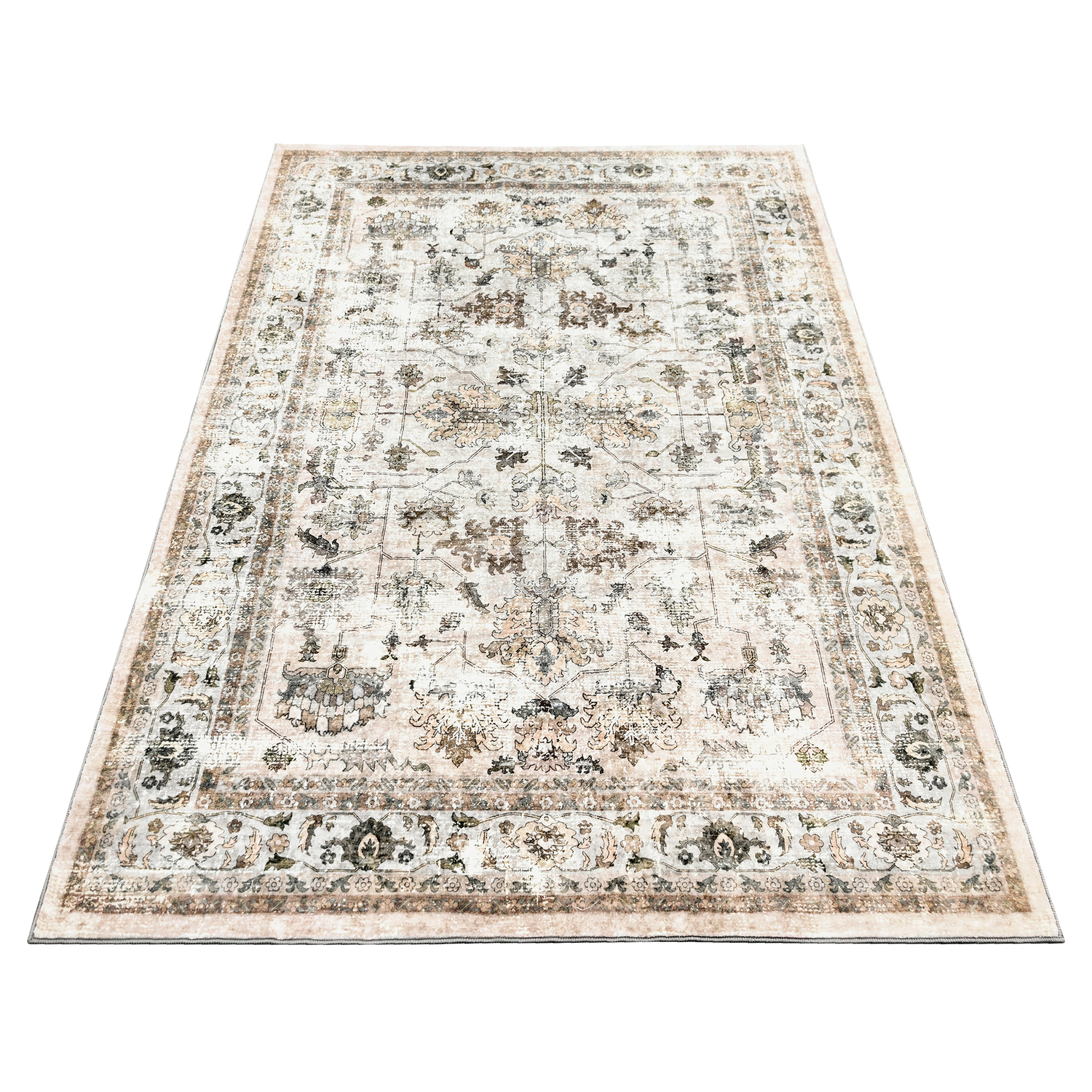 Multicoloured Saskia Machine Washable Rug