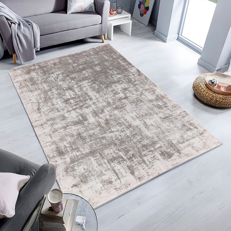 Beige Abel Machine Washable Rug