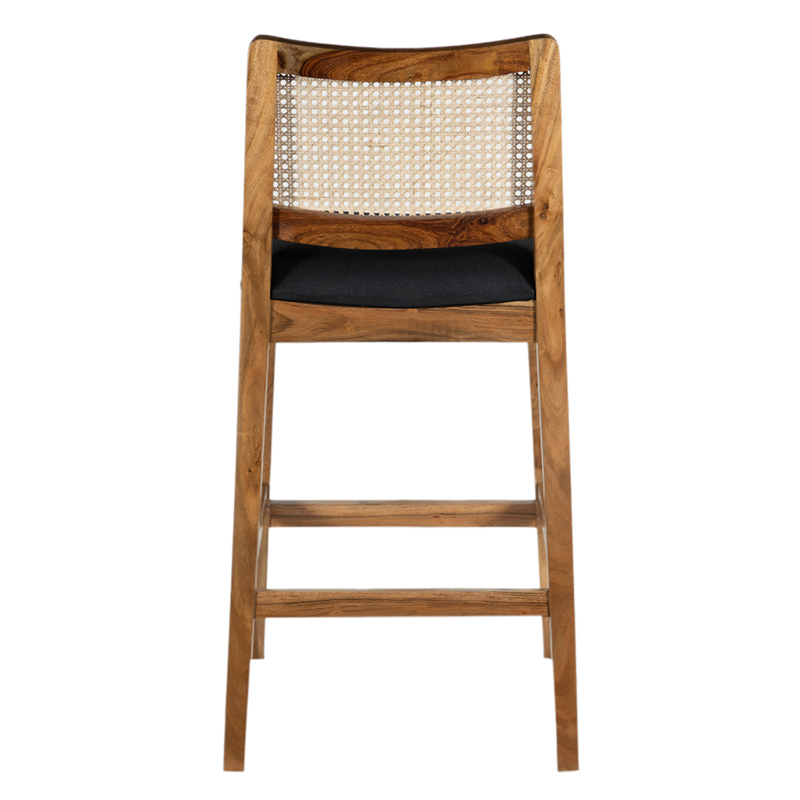 74cm Natural Ayaka Acacia Wood Bar Stool