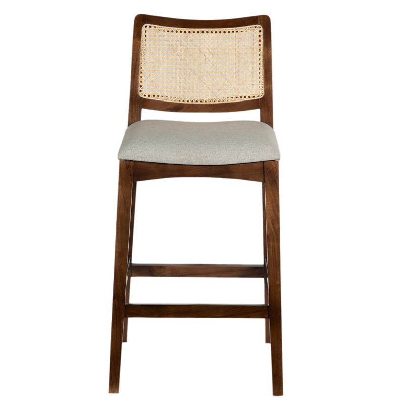 74cm Walnut Ayaka Acacia Wood Bar Stool