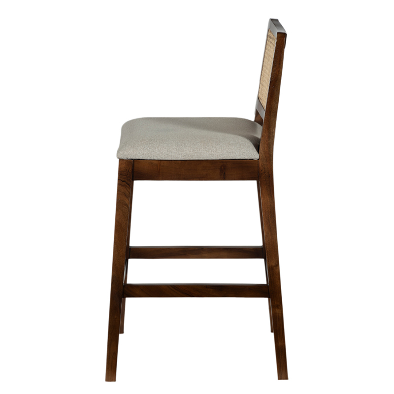 74cm Walnut Ayaka Acacia Wood Bar Stool