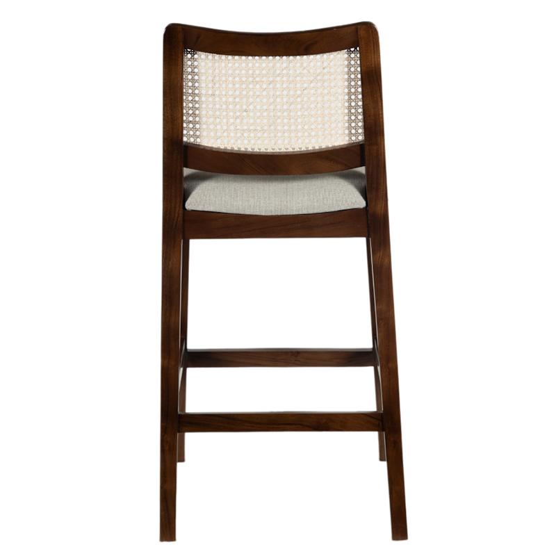 74cm Walnut Ayaka Acacia Wood Bar Stool