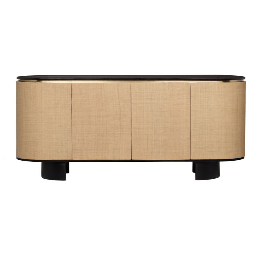 Liora Mango Wood 4 Door Sideboard Buffet