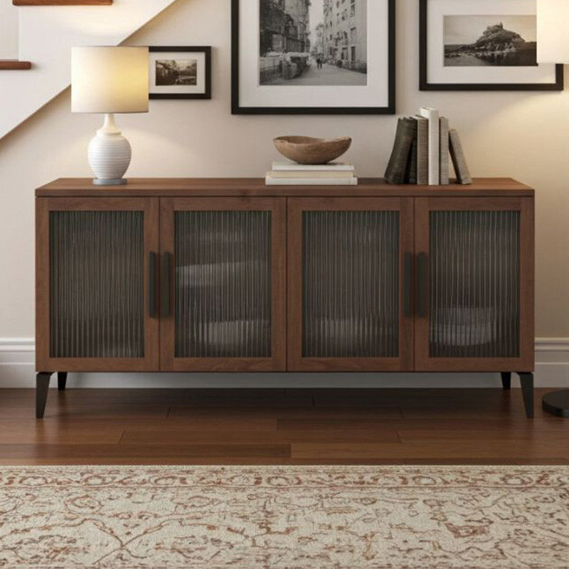 Elian Mango Wood 4 Door Sideboard Buffet