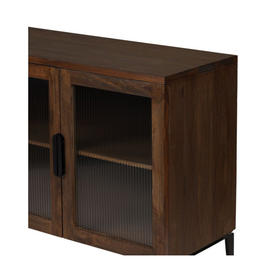 Elian Mango Wood 4 Door Sideboard Buffet