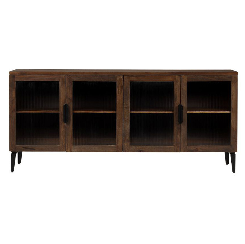 Elian Mango Wood 4 Door Sideboard Buffet