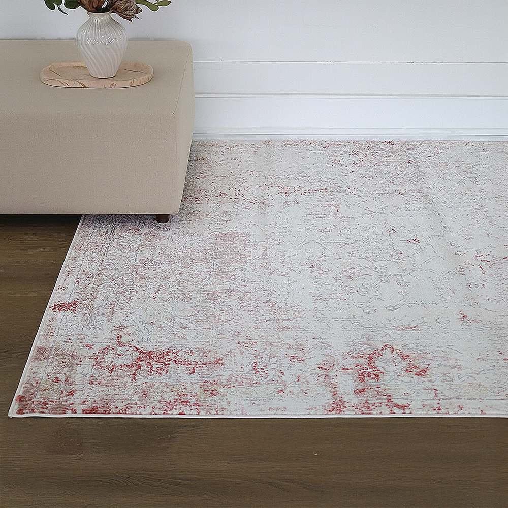 Pale Rose Blush Huxley Modern Rug