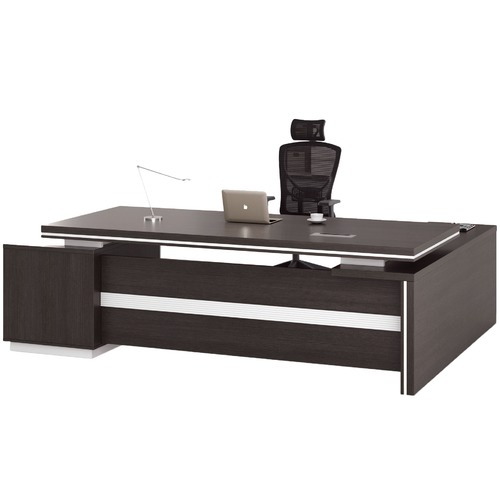 Black Oak Meli Executive Desk Temple Webster