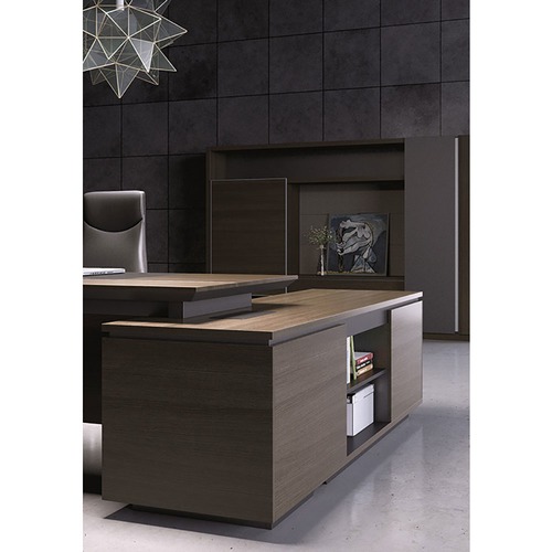 Innova Australia Coffee Oak Clive Executive Desk | Temple & Webster