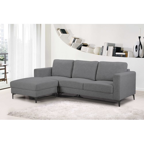 Innova Australia Alexis 3 Seater Corner Sofa with Ottoman