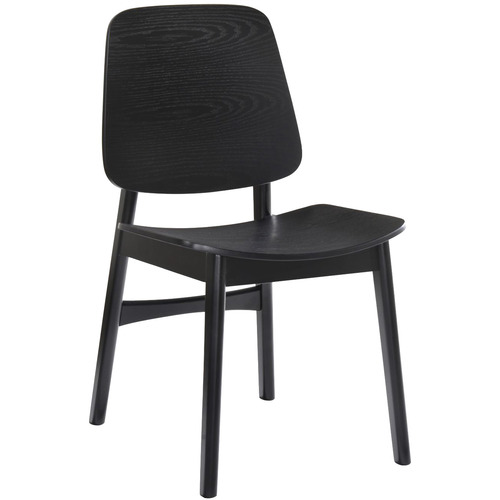 Black Foria Oak Wood Dining Chair, Wooden Dining Chairs With Arms Australia