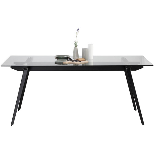 Ariella Glass-Top Dining Table