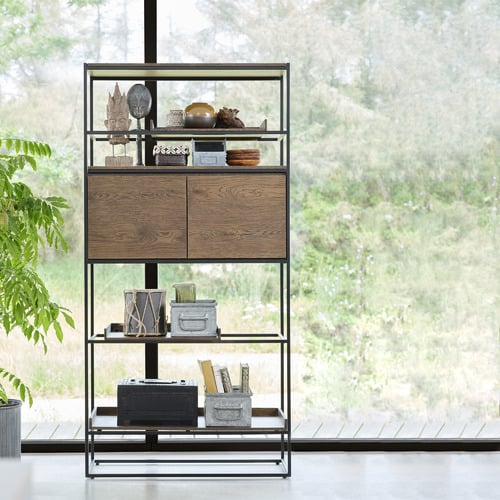Brushed Smoke Rideon Tall Bookcase
