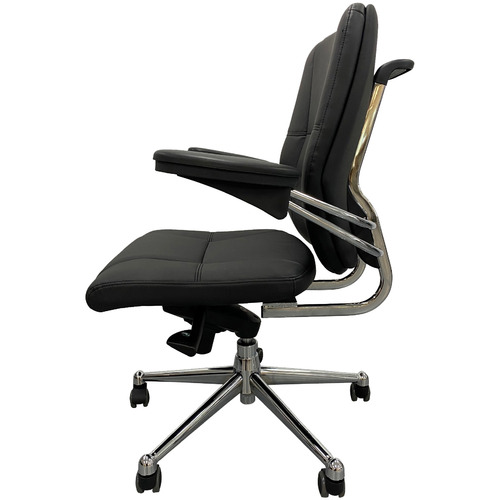 Black Maximilien Faux Leather Executive Office Chair