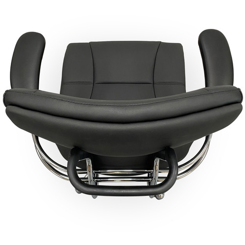 Black Maximilien Faux Leather Executive Office Chair