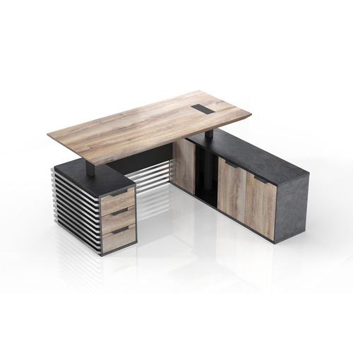 Phoenix Lift-Top Executive Desk with Return