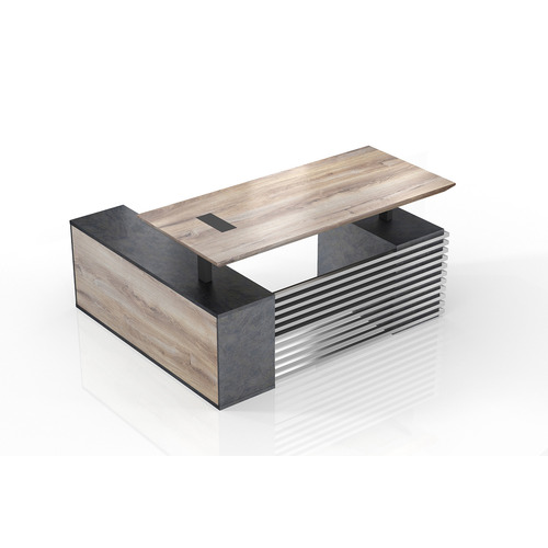 InnovaStudio Phoenix LiftTop Executive Desk with Return Temple & ster