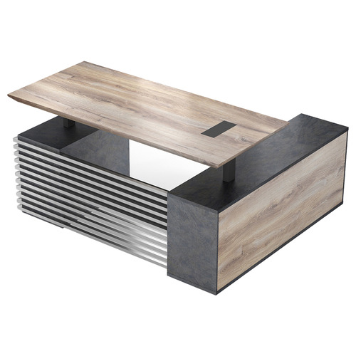 InnovaStudio Phoenix LiftTop Executive Desk with Return Temple & ster