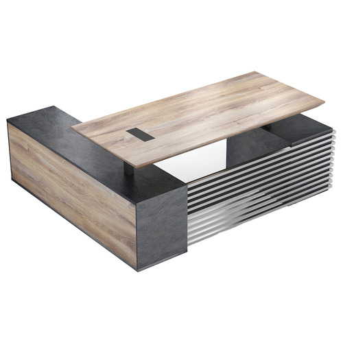 InnovaStudio Phoenix LiftTop Executive Desk with Return Temple & ster