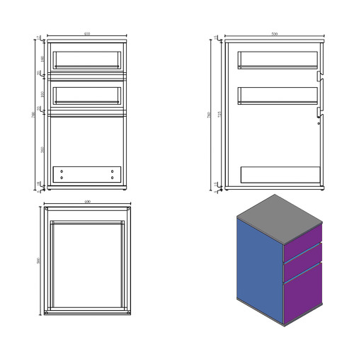 Tribeca Mobile Cabinet