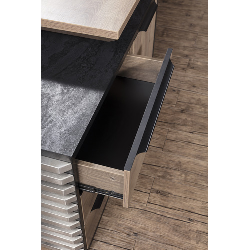 InnovaStudio Phoenix LiftTop Executive Desk with Return Temple & ster