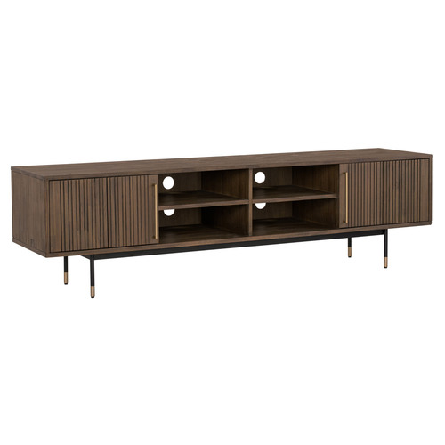 Jestine Malaysian Oak Wood Entertainment Unit