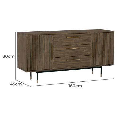 Jestine 3 Drawer Sideboard