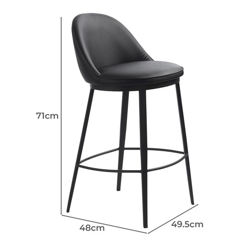 Kaleesha Faux Leather Barstool